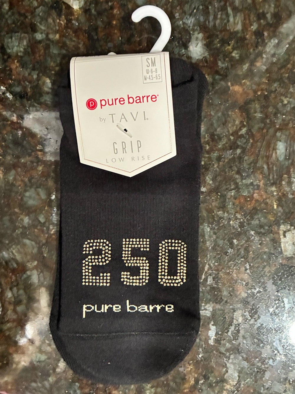 Pure Barre 250 Tavi Grip Socks NWT